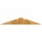 Ekena Millwork Portland Rough Sawn Timber Gable Bracket, Western Red Cedar, 48"W x 8"H x 6"D x 6"F, 4/12 Pitch GBW048X08X0606POR00RWR - alternate 1